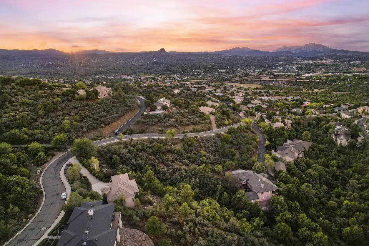 A sunset in Prescott arizona A sunset in Prescott arizona